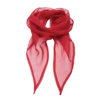 Fular Premier Colours Collection Plain Chiffon Scarf personalizat, roșu