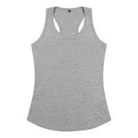 Vestă damă Just Ts Tri-blend Vest personalizată, pe model