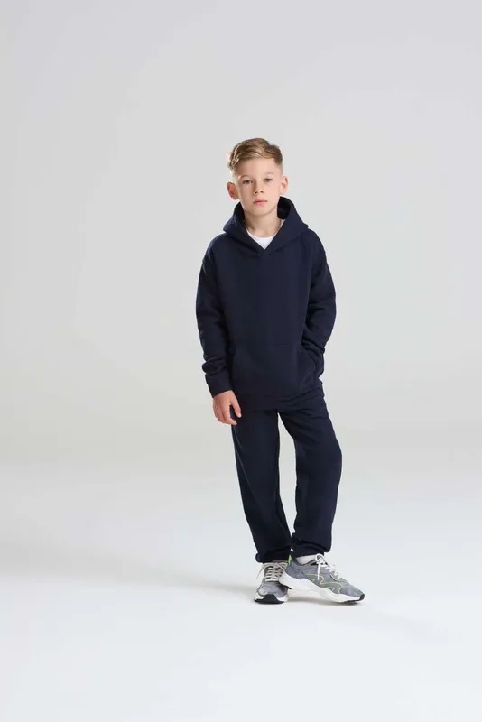 Hanorac copii Just Hoods Organic personalizat, pe model