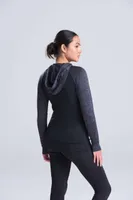 Articol sport damă Just Cool Cool Contrast Zoodie personalizat, pe model