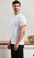Tricou unisex Premier Coolchecker® Chef S (mesh Back) personalizat, pe model