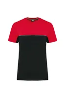 Tricou unisex Designed To Work Eco-friendly Short Sleeve Two-tone personalizat, negru