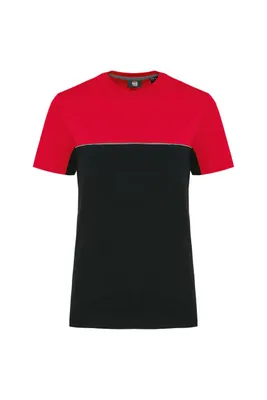 Tricou unisex Designed To Work Eco-friendly Short Sleeve Two-tone personalizat, negru