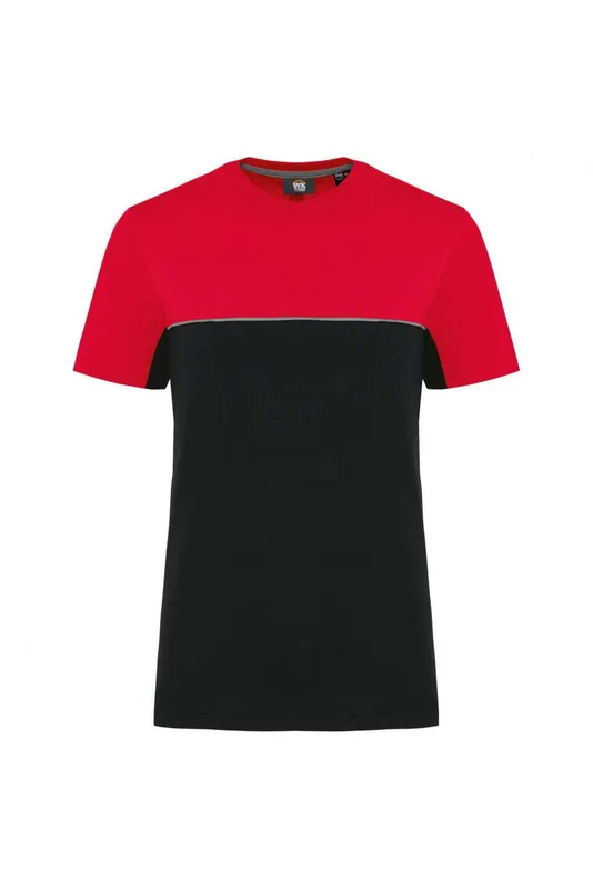 Tricou unisex Designed To Work Eco-friendly Short Sleeve Two-tone personalizat, negru