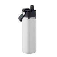 Sticlă cu perete dublu 500 ml personalizată, alb