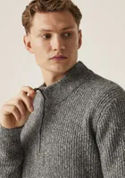 Bluză bărbați Regatta Solomon Zip-neck Knitted Pullover personalizată, pe model