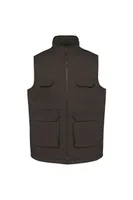 Vestă unisex Designed To Work Padded Multi-pocket Polycotton Vest personalizată, gri