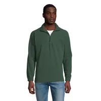 Jachetă polar unisex Sol's Ness Sweat Fleece 1/4 Zip personalizată, verde