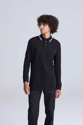Tricou polo unisex Just Polos Tipped 100