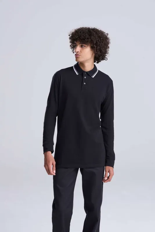 Tricou polo unisex Just Polos Tipped 100