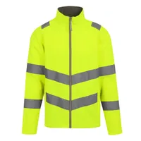 Jachetă softshell bărbați Regatta Hi-vis Pro Contract Ablaze 2 Layer Softshell (class 3) personalizată, galben