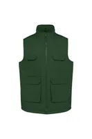 Vestă unisex Designed To Work Padded Multi-pocket Polycotton Vest personalizată, verde