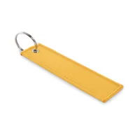 Îndepărtați inelul breloc înainte personalizat, galben