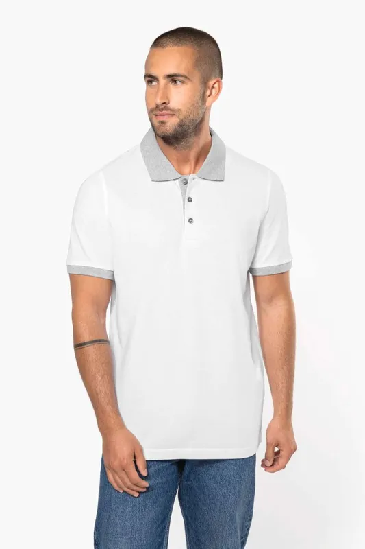 Tricou polo bărbați Kariban Two-tone Piqué