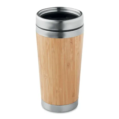 Cană dublă bambus 400ml