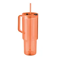 Pahar RPET 1200ml personalizat, portocaliu transparent