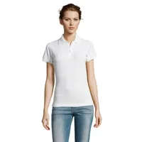 PRIME WOMEN POLO 200g personalizat, white