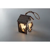 Căsuță din MDF cu lumină personalizată, vedere detaliu