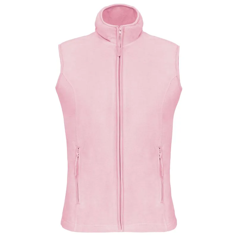 Vestă damă Kariban Melodie Microfleece Gilet personalizată, roz
