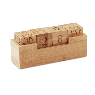 Calendar din bambus personalizat