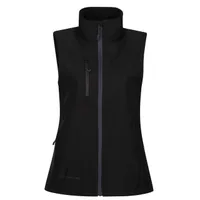 Vestă softshell damă Regatta Honestly Made Recycled Printable Softshell Bodywarmer personalizată, negru
