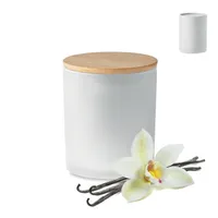 Lumânare ceară vegetală 120g personalizat, alb