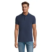 Polo PERFECT MEN 180g personalizat, denim cenușiu
