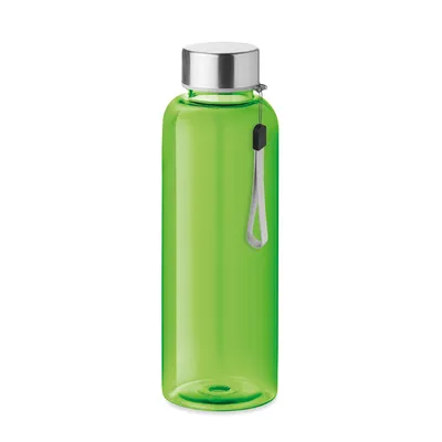 Sticlă de 500ml din RPET personalizată, transparent lime