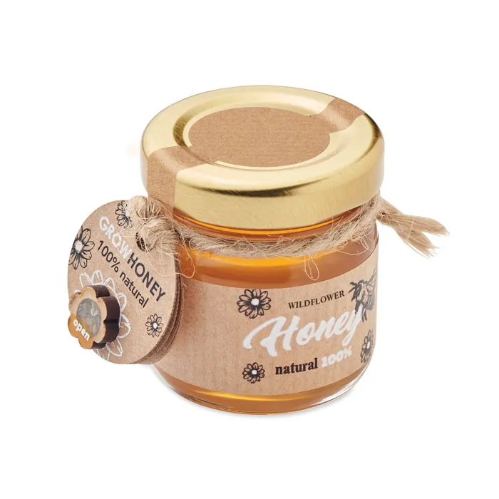 Borcan de miere din flori 50gr personalizat