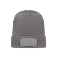 Caciulă unisex poliester RPET personalizată, gri piatră