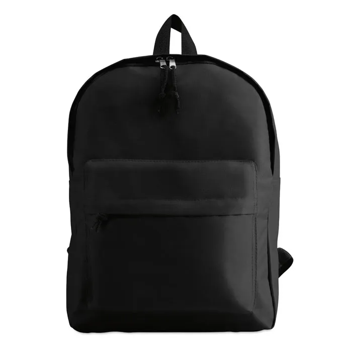 Rucsac cu buzunar exterior personalizat, negru