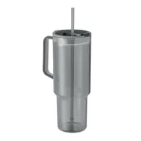 Pahar RPET 1200ml personalizat, gri transparent
