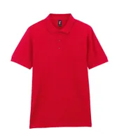 Tricou polo unisex Gildan Premium Cotton® Adult Double Piqué personalizat, roșu