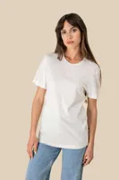 Tricou unisex Spasso Eco-friendly Organic Cotton And Linen personalizat, pe model