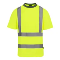 Tricou bărbați Regatta Hi-vis Pro Contract personalizat, galben