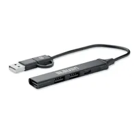 USB 4 porturi hub 19 cm personalizat, vedere zona de personalizare