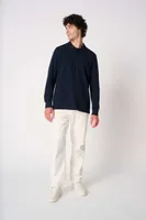 Tricou polo bărbați iDeal Basic Pique Long-sleeves personalizat, pe model