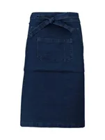 Șorț Kariban Cotton Long personalizat, albastru