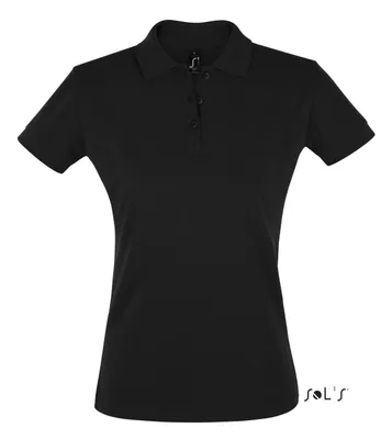 Tricou polo damă SOL'S Perfect personalizat, negru