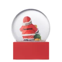 Ornament fulgi zăpadă sticlă personalizat, vedere lateral