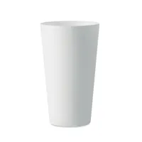 Reusable event cup 500ml personalizat, alb