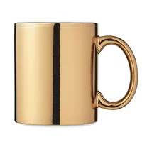 Cană metalică din ceramică personalizată, vedere spate