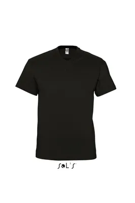 Tricou bărbați SOL'S Victory V-neck personalizat, negru