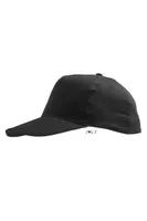 Șapcă copii SOL'S Sunny Five Panels personalizată, negru