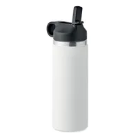 Sticlă cu perete dublu 500 ml personalizată, alb