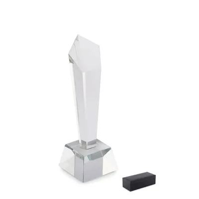 Trofeu din cristal în cutie de