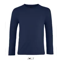 Tricou cu mânecă lungă copii SOL'S Imperial Lsl personalizat, albastru