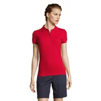 PEOPLE FEMEI POLO 210g personalizat, red