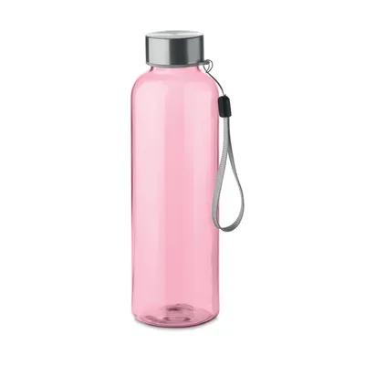 Sticlă de 500ml din RPET personalizată, roz transparent