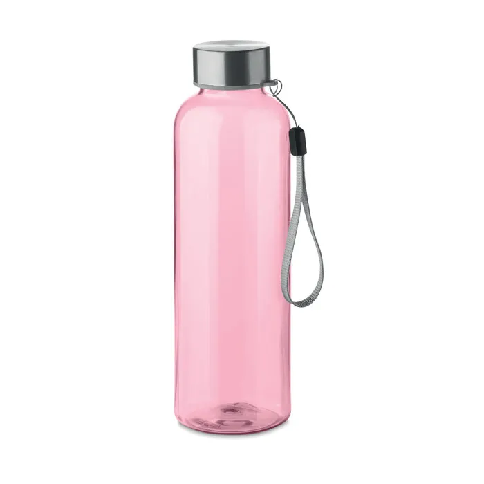 Sticlă de 500ml din RPET personalizată, roz transparent